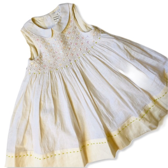 NWT Jacadi Sleeveless Smock Dress - Picture 1 of 6